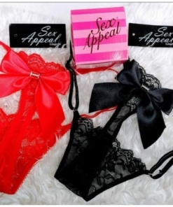 Hilo dental encaje con moño