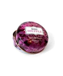 Massage Candle - Scented Candle Body Soufflé Strawberries 15g