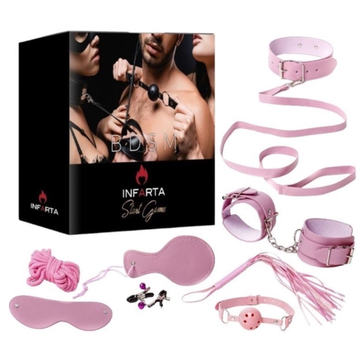 Kit Bondage 8 Piezas Rosa