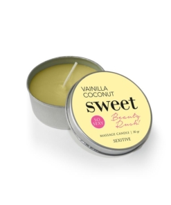 Massage Candle Sweet Beauty Rush - Vainilla Coconut - 30 Gr -