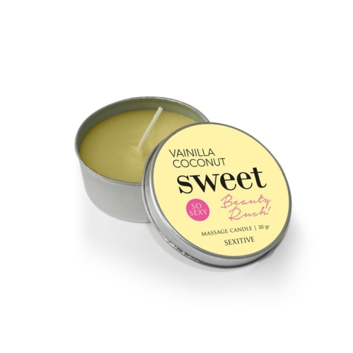 Massage Candle Sweet Beauty Rush - Vainilla Coconut - 30 Gr -